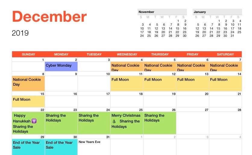 EK Event Schedule_December 2019