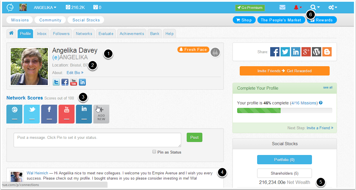 At Last your profile page is ready 