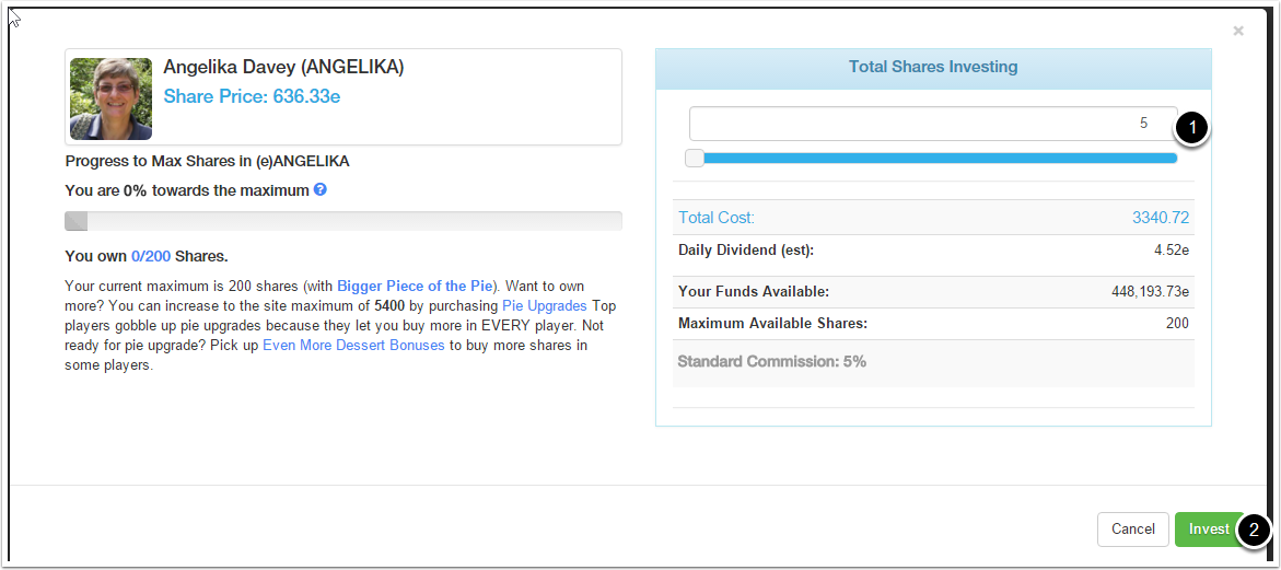 How many shares to buy ?