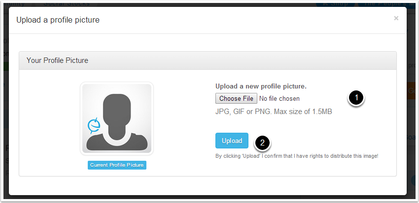 Uploading your picture